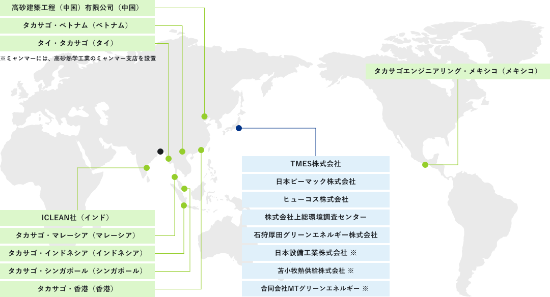 関係会社一覧地図